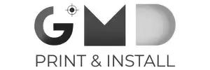 GMD Print and Install logo, one of Foundigit clients 