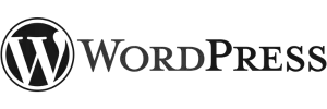 Logo of WordPress, One of the tools I use 